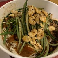 Dan Dan Mian noodles with TVP  at Very Fresh Noodles in New York City