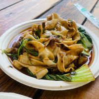 Dry noodles with mock duck at Very Fresh Noodles in New York City