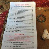 Menu at Coco Garden in Rochester