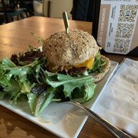 Vegan burger  at MSP - Peoples Organic - T1 in St Paul