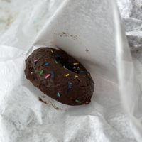 Vegan chocolate donut   at MSP - Peoples Organic - T1 in St Paul