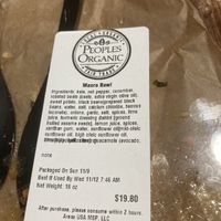 Ingredients   at MSP - Peoples Organic - T1 in St Paul