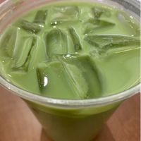 Sweet Matcha Latte with almond milk  at MSP - Peoples Organic - T1 in St Paul