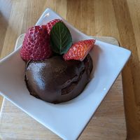 Chocolate avocado puddin at Urban Olive & Vine in Hudson