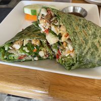 these wraps were sweet and spicy and delicious! thai tofu wraps!  at Urban Olive & Vine in Hudson