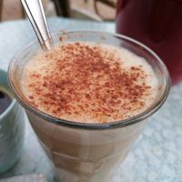 Chai latte with oatmilk at Toet in Groningen