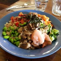 Rainbow 🌈 bowl at Plant Based Wholefoods in Katoomba