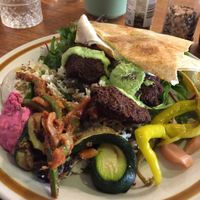The mixed plate. 👍 at Plant Based Wholefoods in Katoomba