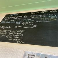 Today’s menu at Plant Based Wholefoods in Katoomba