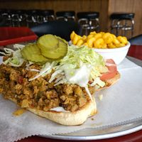 Vegan Chopped Cheese Sandwich at Cobra Cabana in Richmond