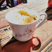 Fruit salad at Mauraz in Copacabana