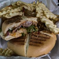 Buffalo chicken panini  at Hot Krust in Orlando