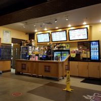 The counter & menu at Hot Krust in Orlando