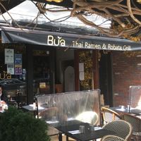 Front awning at Bua Thai Ramen in New York City