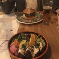 Talerz Falli i fishy Burger  at Falla in Wroclaw