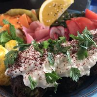 Falafel plate  at Falla in Wroclaw