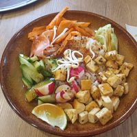 Teriyaki tofu at Pani Baklazani in Nitra