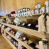 Bulk food section  at Providence NZ in Dargaville