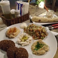 Veggie falafel platter at Káfila in Jericoacoara