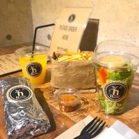 Burrito and sides at Hideout Burrito in Tokyo