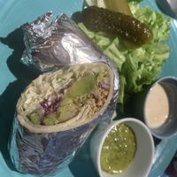 Season quinoa burrito  at Hideout Burrito in Tokyo