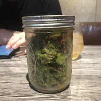 Salad that is included in the combo at Hideout Burrito in Tokyo