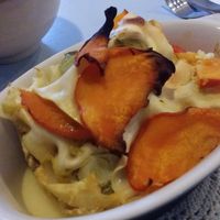 vegan pumpkin lasagna at Fräulein Mayer in Witten