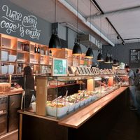Interior the the restaurant with buffet at Sattgrün Kolumba Viertel - Mitte in Cologne