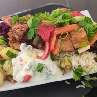 Various items from the buffet I (June 2024) at Sattgrün Kolumba Viertel - Mitte in Cologne