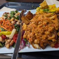 Piled high large plate. at Sattgrün Kolumba Viertel - Mitte in Cologne