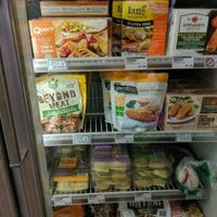All the fake meat at Green Earth Health Food Market & Cafe in Oneonta