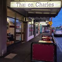 Outside seating at Thai On Charles in Seddon