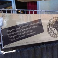 Vegane welcome... at Taj Mahal in Langenargen