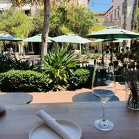 Counter facing the outside  at Satellite in Santa Barbara