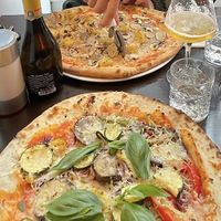 Two out of the 4 vegan pizza options (I think 😅) Really tasty. at MammaMia in The Hague