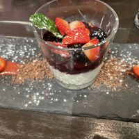 Vegan pannacotta  at MammaMia in The Hague