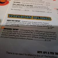 Menu at Grills in Cape Canaveral