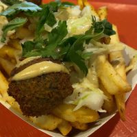 Loaded fries at Goldie - Whole Foods Market in Philadelphia