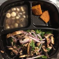 Note the two pieces of sweet potato at Mestizo Fusion Cuisine in West Palm Beach