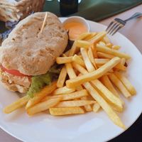 Chivito de tofu  at Mango in Montevideo