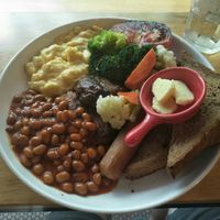 Vegan breakfast for lunch with Just egg. at Pie Society - Xingfu in Shanghai