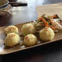 Mushroom sticky rice  at Oneness Chay in Hanoi