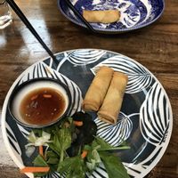 vegan spring roll starter (there were 6)  at Saigon Kingdom - Beach St in Queenstown