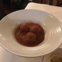 Vegan meatballs (eggplant base) at Terramia Ristorante in Boston