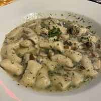 Potato gnocchi and mushroom at Terramia Ristorante in Boston