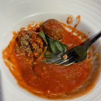 Vegan meatballs at Terramia Ristorante in Boston