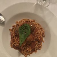 spaghetti con polpette   at Terramia Ristorante in Boston