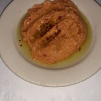 Complimentary hummus at Terramia Ristorante in Boston