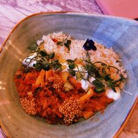 Vegan curry  at Kalifornia Kitchen in London