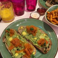 Avocado toast at Kalifornia Kitchen in London